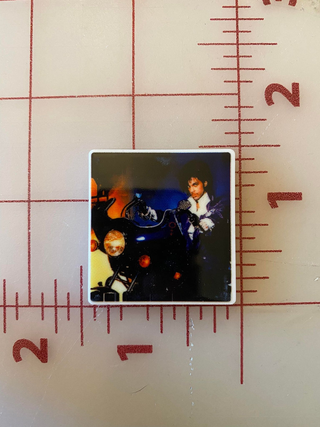 Prince Purple Rain Flat back Printed Resin