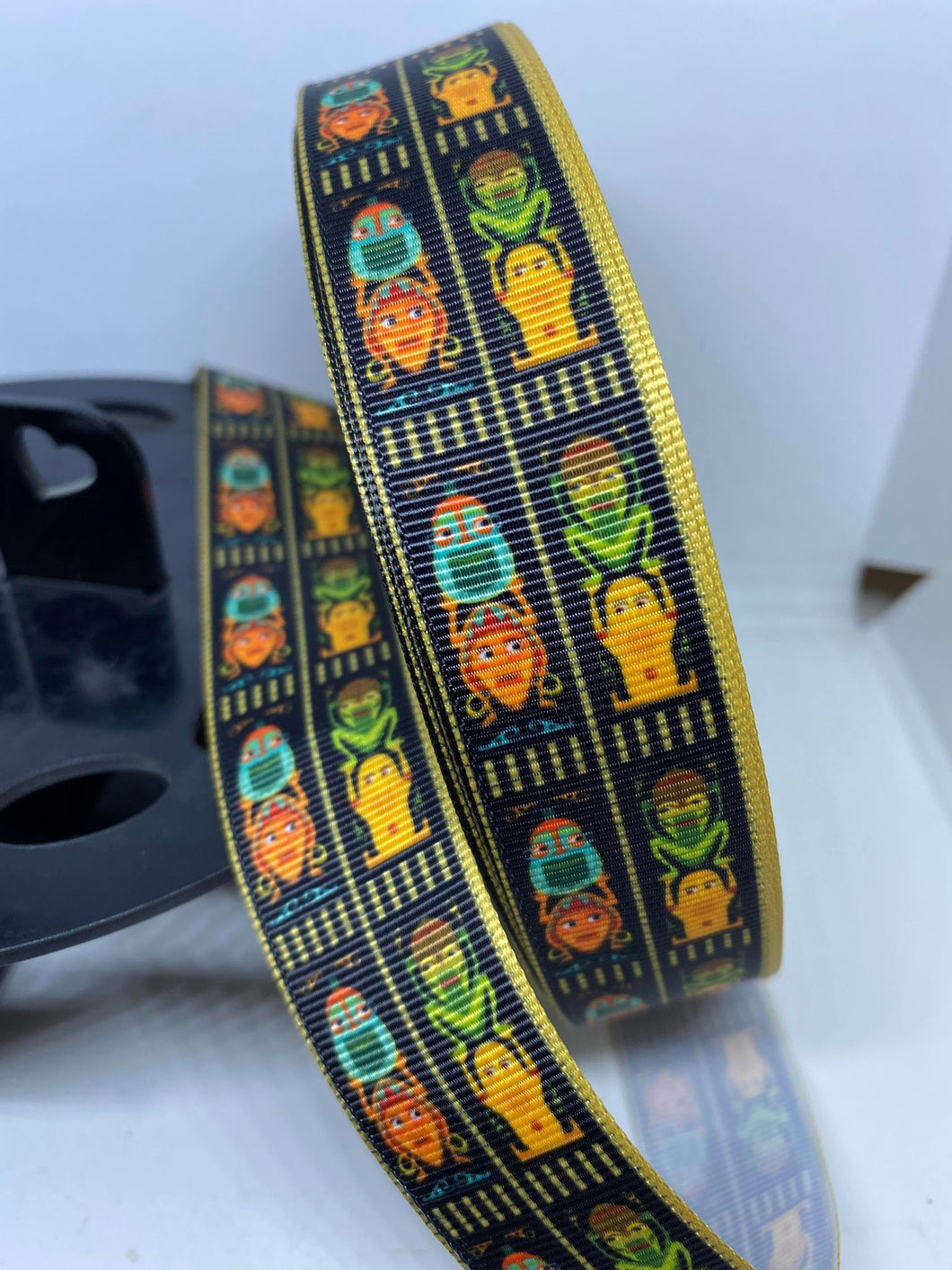 1 yard 1 inch Walt Disney's Enchanted Tiki Room Totem Lanyard Print Grosgrain Ribbon