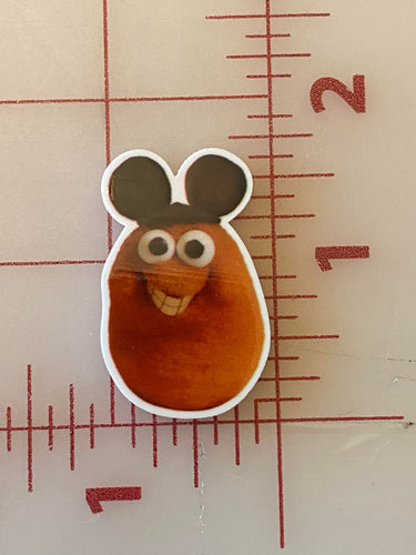 Chicken McNugget with Mickey Ears Flat Back Printed Resin