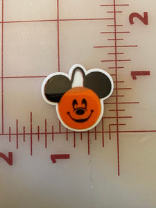 New Halloween Mickey Pumpkin Bucket Flat back Printed Resin