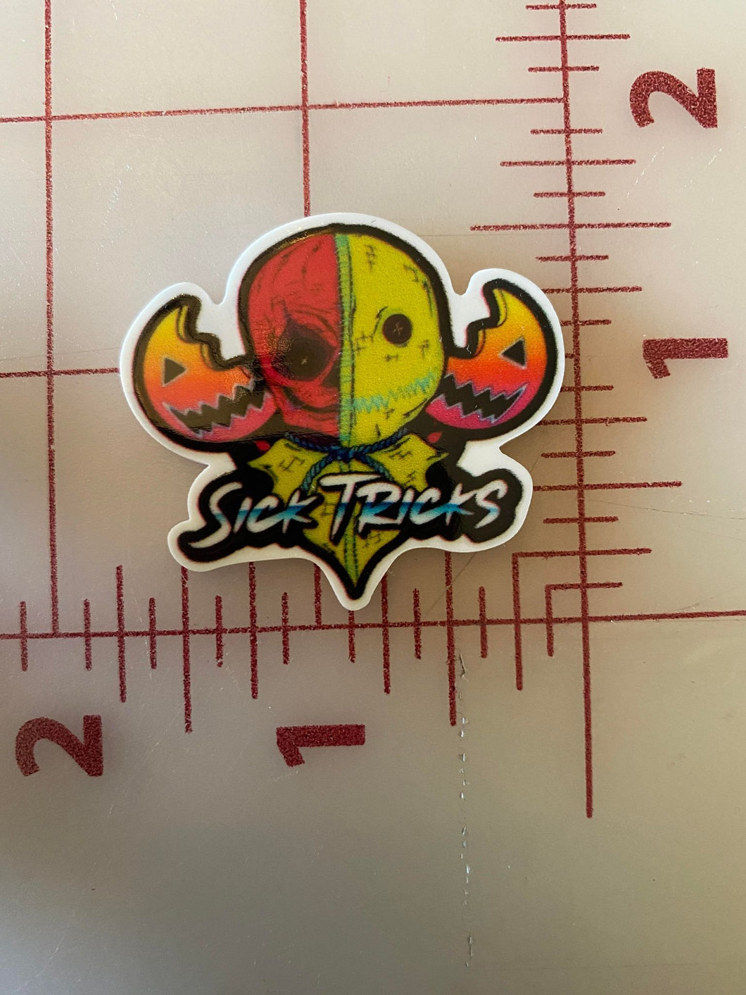 80's Style Sam Trick o' Treat bust Flat Back Printed Resin