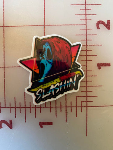 80's Style Scream Horror Movies Flatback Printed Resin