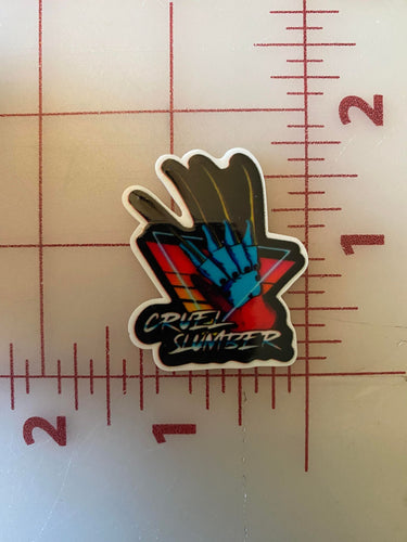 80's Style Horror Icon Freddy Krueger Flat Back Printed Resin