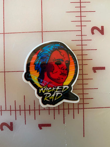 80's Style RAD Horror Icon Halloween Michael Myers Flat Back Printed Resin