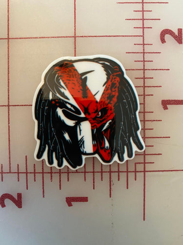 Predator with Helmet Movie Flat Back Printed Resin