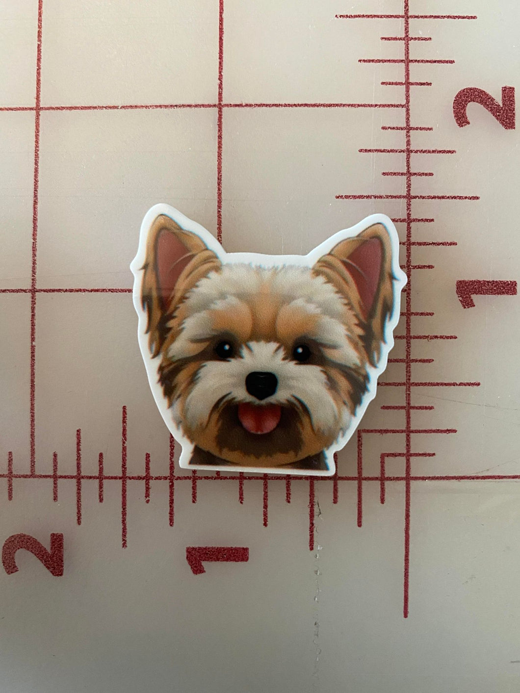 Yorkshire Terrier Yorkie Flat back Printed Resin