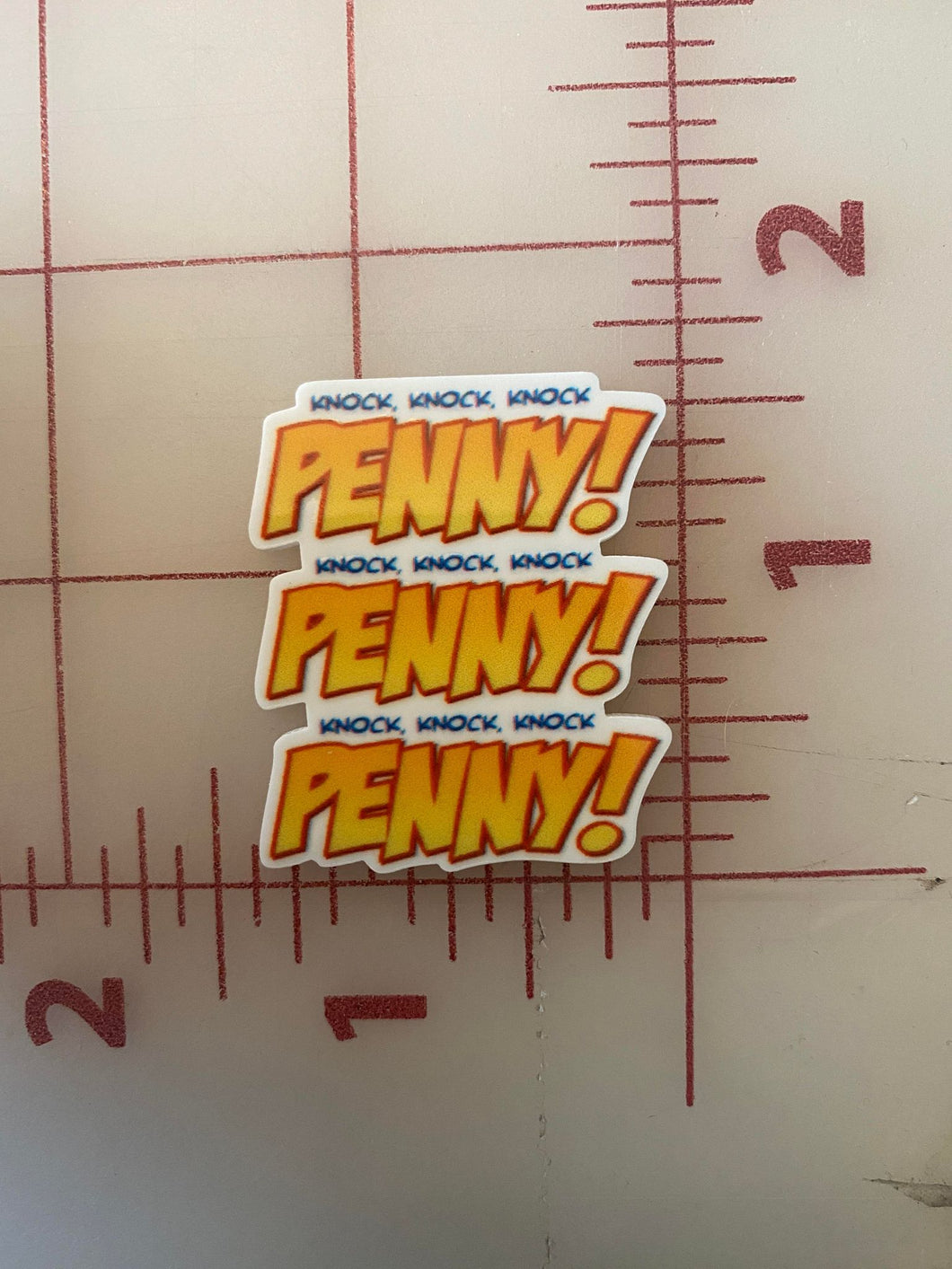 Big Bang Theory PENNY!! Flat back Printed Resin