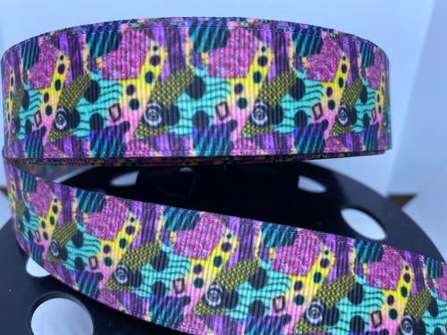 1 yard 1 inch Disney Sally Dress Nightmare Before Christmas Print Grosgrain Ribbon