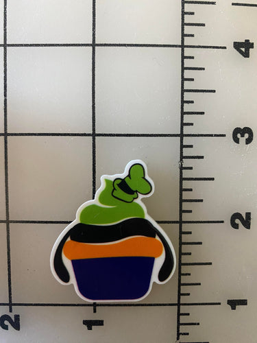 Goofy Cupcake Flat back Printed Resin
