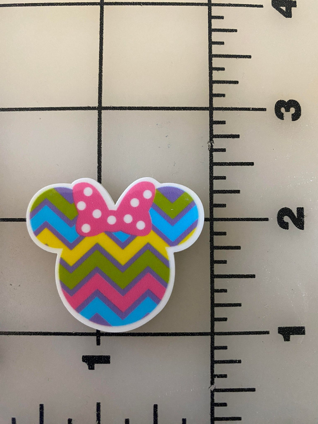 Minnie Decorated Egg Flat back Printed Resin