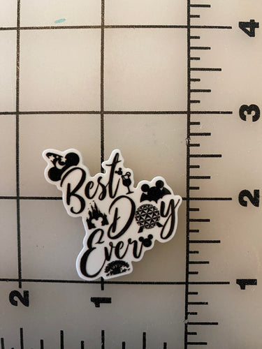 Disney Best Day Ever resin Flat back Printed Resin