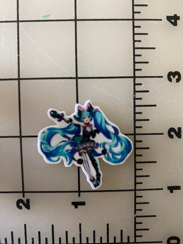 Hatsune Miku Anime Flat back Printed Resin
