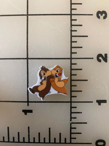 Chip and Dale MINI Flat back Printed Resin