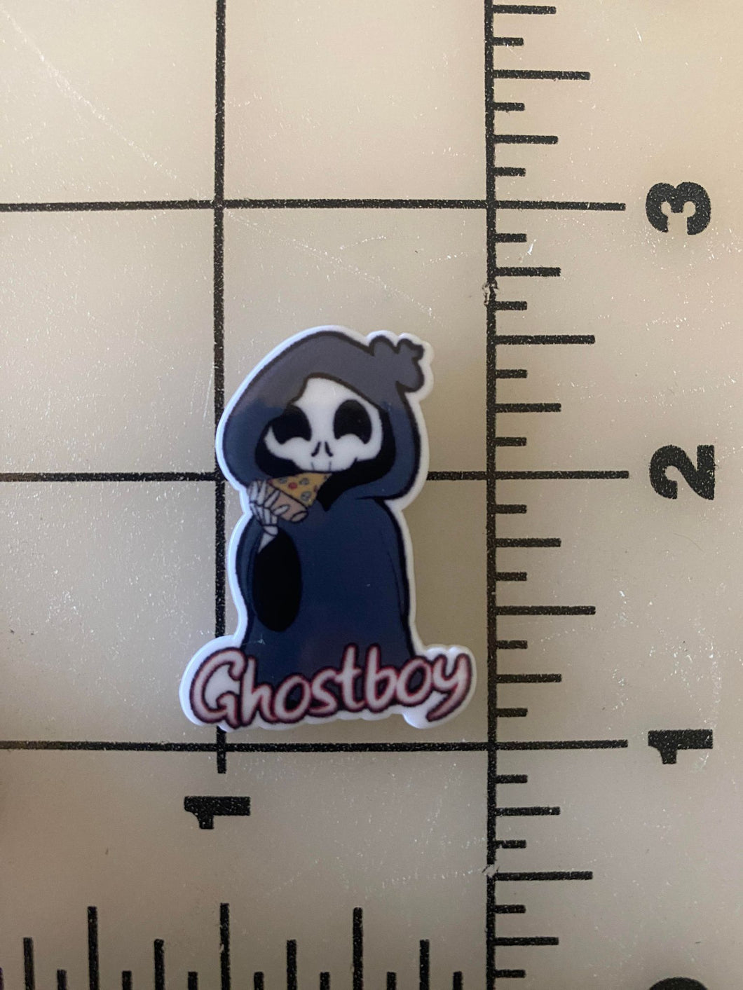 Grim Reaper Twitch Emoji Ghost boy Flat Back Printed Resin