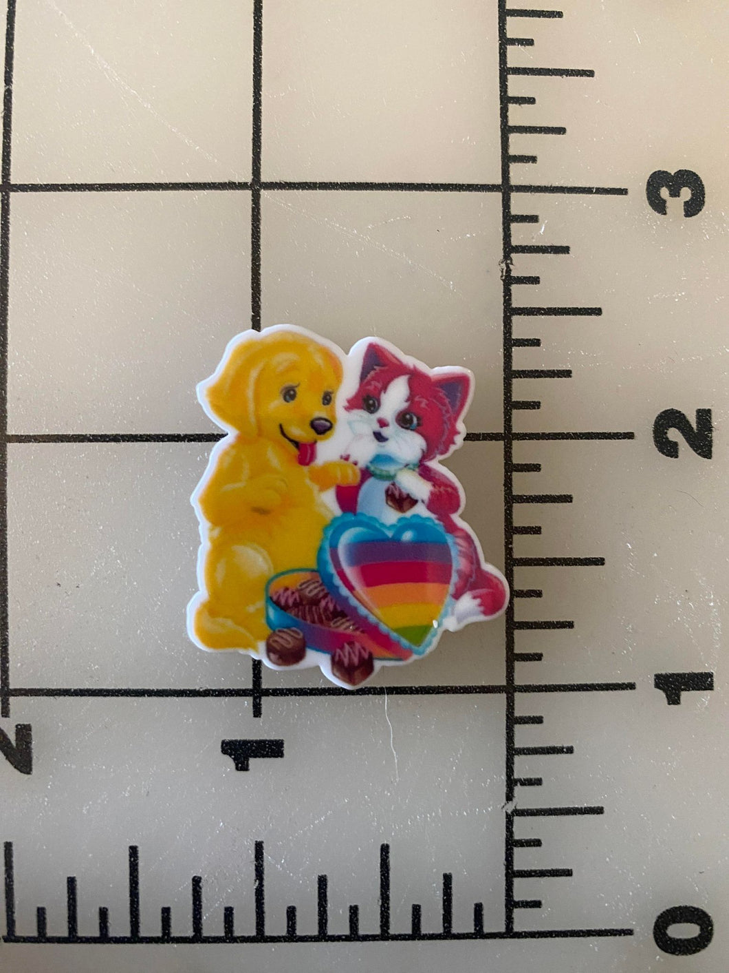 Lisa Frank Kitten and Puppy Flat back Printed Resin