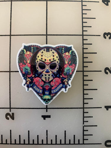 Jason Voorhees Friday the 13th Movie Planchet Horror Movies Flatback Printed Resin