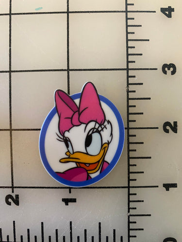 Daisy Duck Flat back Printed Resin