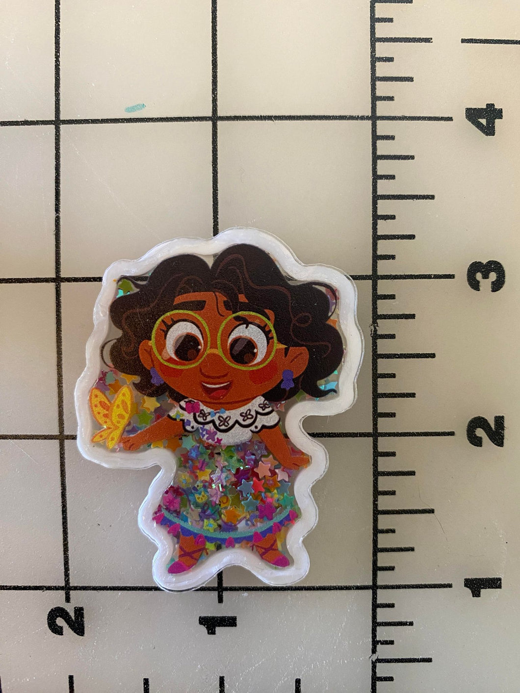 Mirabel Madrigal from Encanto shaker box Flat back Printed Resin