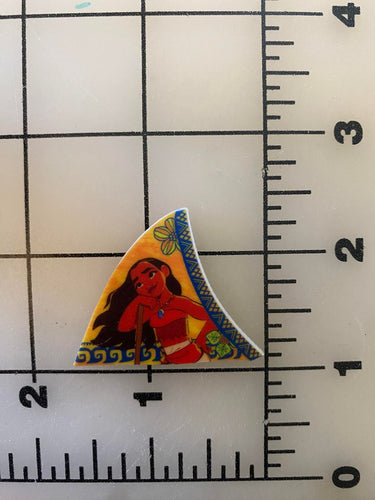 Moana flat back Printed Resin