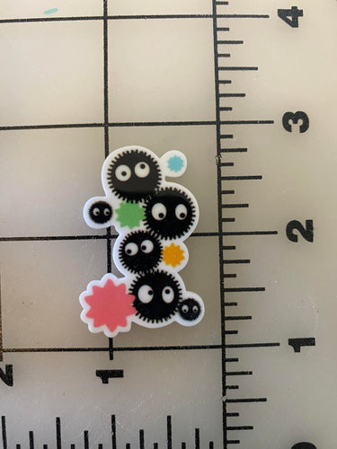 Soot / Dust sprites Totoro Flat black Printed Resins