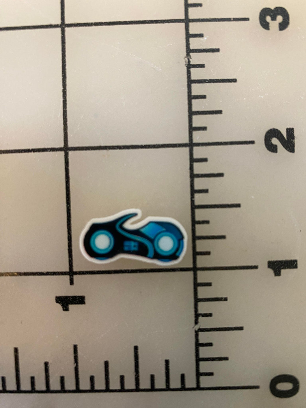 Tron Light Cycle Mini Flat back Printed Resin