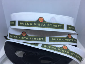CLEARANCE 1 yard 7/8" Disney California Adventure Buena Vista Street Grosgrain Ribbon