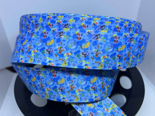 CLEARANCE 1 yard 1 inch Disney Parks Grosgrain Ribbon