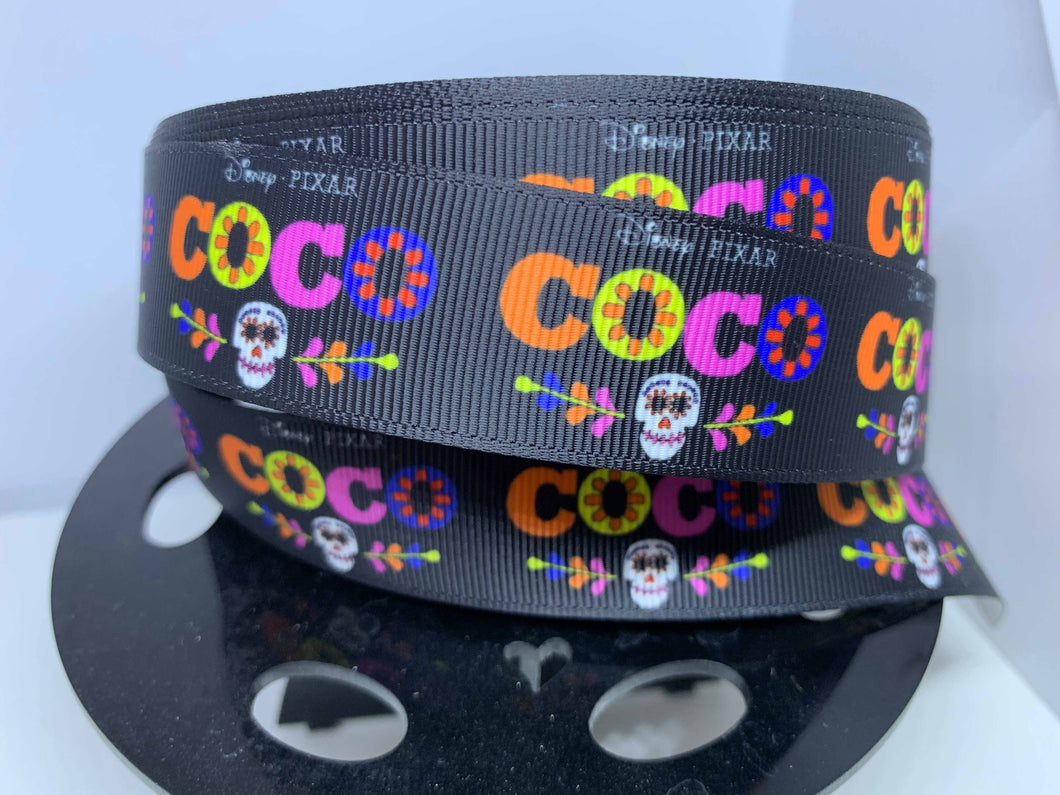 1 yard 1 inch Disney Movie COCO Grosgrain Ribbon
