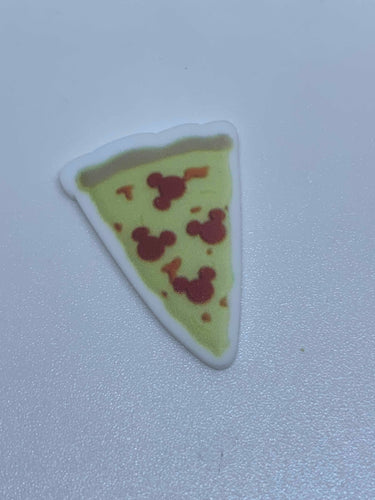 Small Mickey Pizza Slice Flat back Printed Resin