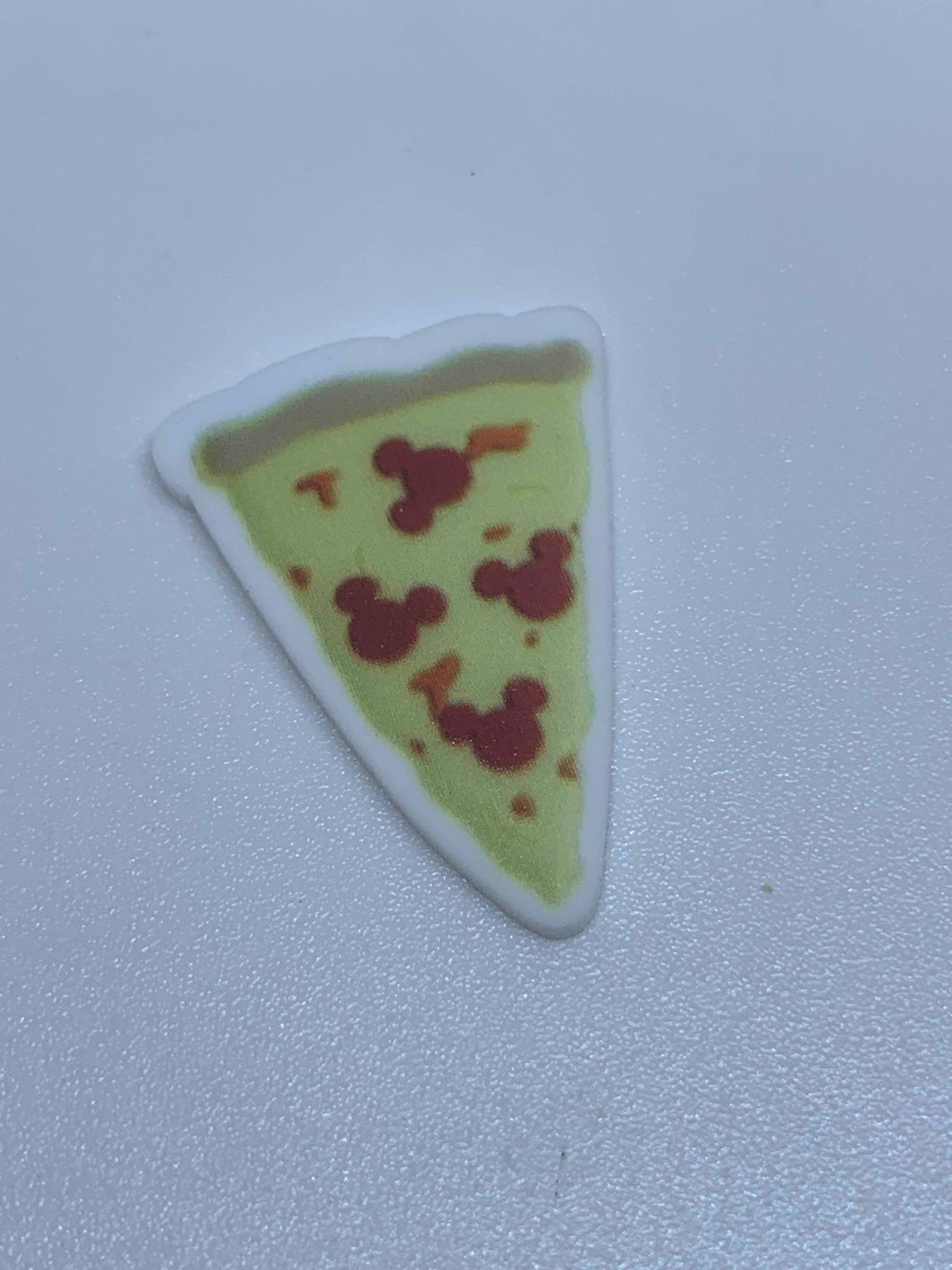 Small Mickey Pizza Slice Flat back Printed Resin