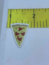 Small Mickey Pizza Slice Flat back Printed Resin