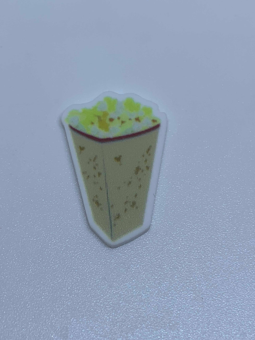 Small Disney Parks Popcorn Flat back Printed Resin-- Disney Park Food