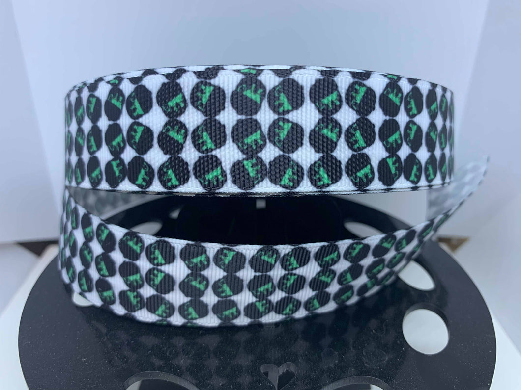 1 yard 1 inch Disney Haunted Mansion Doom Buggy's Print Grosgrain Ribbon