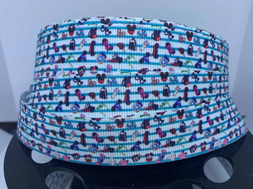 1 yard 1 inch Everything Disneyland park Grosgrain Ribbon