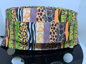 1 yard 1 inch Animal Prints Animal Kingdom Animal Print Grosgrain Ribbon