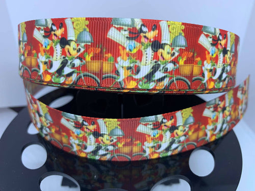 1 yard 1 inch Epcot Food & Wine Festival Figment Grosgrain Ribbon