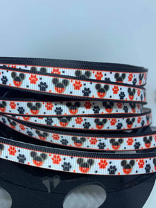 1 yard 3/8"  Disney Mickey Pet Cat or Dog Paw Prints