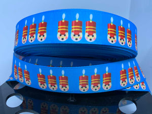 1 Yard 7/8" Disney Christmas Parade Toy Soldiers Grosgrain Ribbon