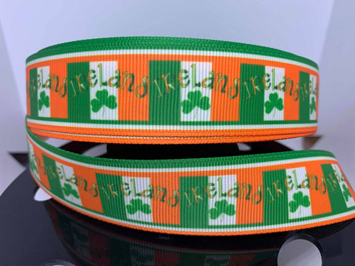 1 yard 1 inch Flag of Ireland the Irish Flag Grosgrain Ribbon