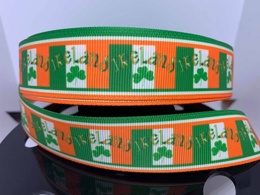 1 yard 1 inch Flag of Ireland the Irish Flag Grosgrain Ribbon