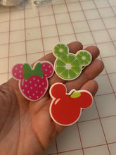Mickey and Minnie Mouse shaped Fruit Flat Back Resins