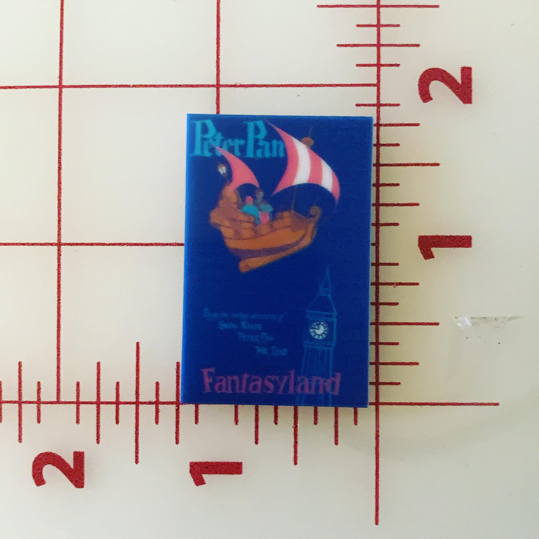 Peter Pan Vintage Disney Ride Attraction Posters Flat back Printed Resin