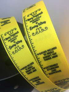 NEW 1 yard 1 inch Mary Poppins Measuring Tape Print Grosgrain Ribbon