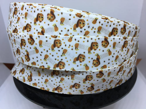 1 yard 1 inch Toy Story Slinky Dog Grosgrain Ribbon