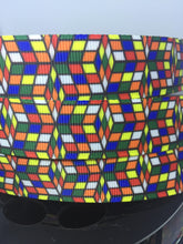 1 yard 7/8's Rubix Cube 1980's Toy Grosgrain Ribbon