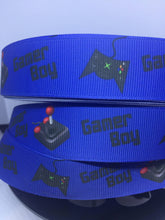 1 yard 1 inch Gamer Boy Video Game  Grosgrain Ribbon