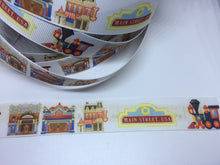 EXCLUSIVE DESIGN 1 yard 1 inch Main Street Disneyland  Grosgrain Ribbon