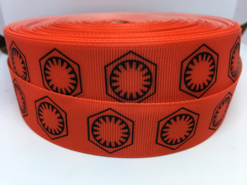 STORE EXCLUSIVE 1 yard 1 inch Star Wars First Order Grosgrain Ribbon