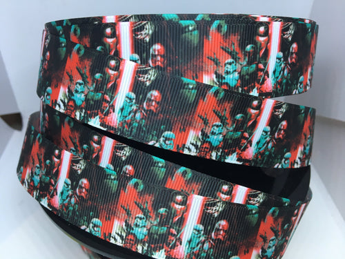 1 yard 1 inch wars with Star Kylo Ren First Order Grosgrain Ribbon