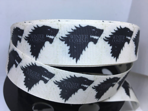 1 yard 1inch Game of Thrones Grosgrain Ribbon